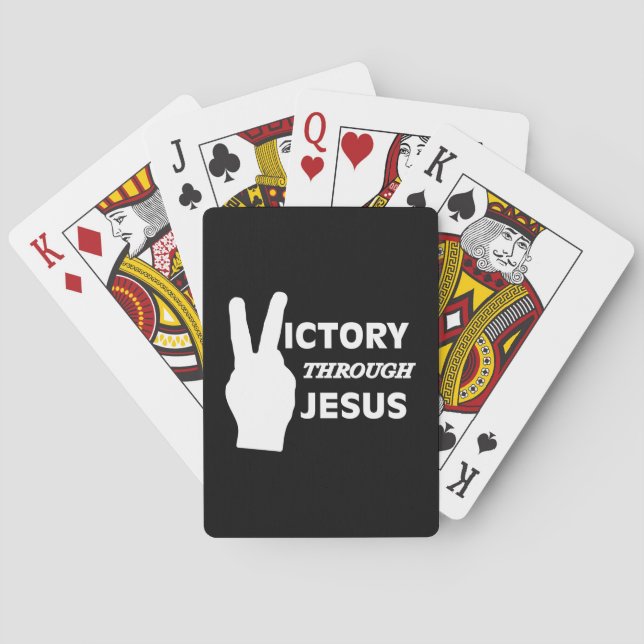 Victoire par le jeu de cartes Jesus (dos)