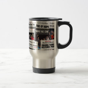 Victoires d'Obama ! Tasse historique de journal