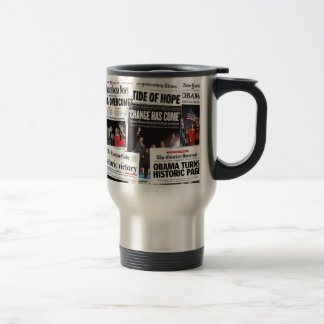 Victoires d'Obama ! Tasse historique de journal