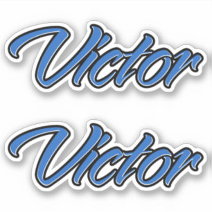 Victor Blue Autocollants Sticker Stickerset