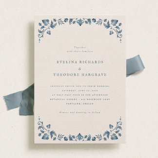 Victoria Portrait Faire-part de mariage