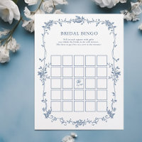 Victorian Blue 'Bridal Bingo' jeu de Fête des mari