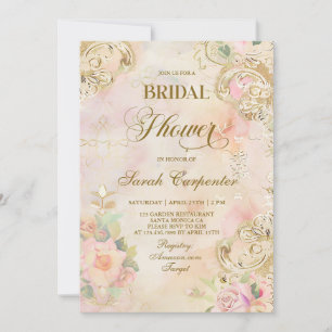 Victorian Fête des mariées Girl Invitation Vintage