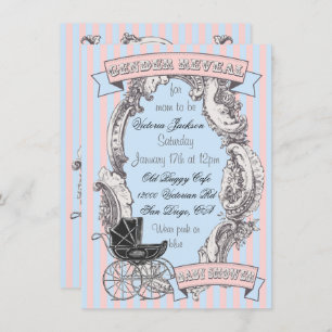 Victorian Genre Reveillez Baby Shower Invitations