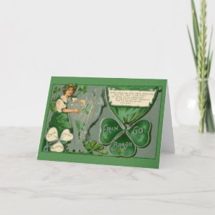 Victorian Irish Memories Carte Saint Patrick's Day