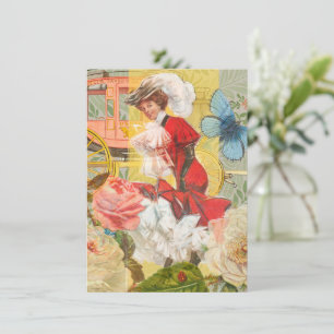 Victorian Lady Woman Fun Carriage