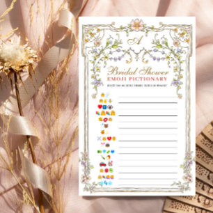 Victorian Ornate Grace Floral Fête des mariées Jeu