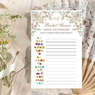 Victorian Ornate Grace Floral Fête des mariées Jeu