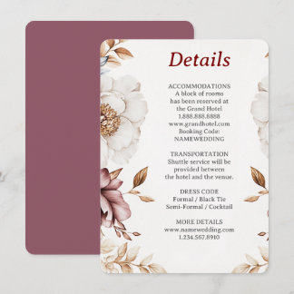 Victorian Peony Luxe Détails Carte de boîtier
