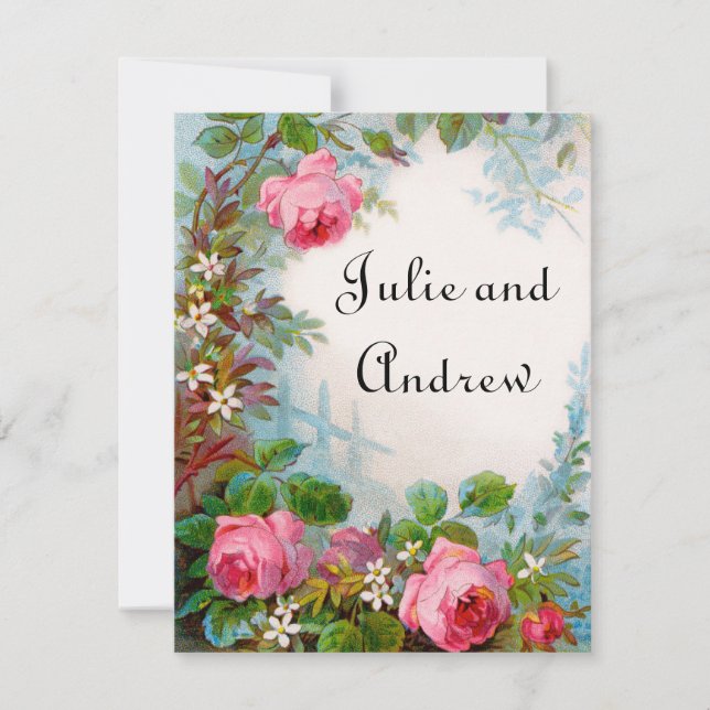 Victorian Save the Date Cards (Devant)