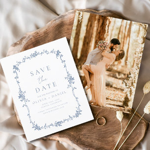 Victorian Save the Date Photo Mariage français