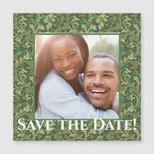 Victorian Vintage Green Ivy Enregistrer la date