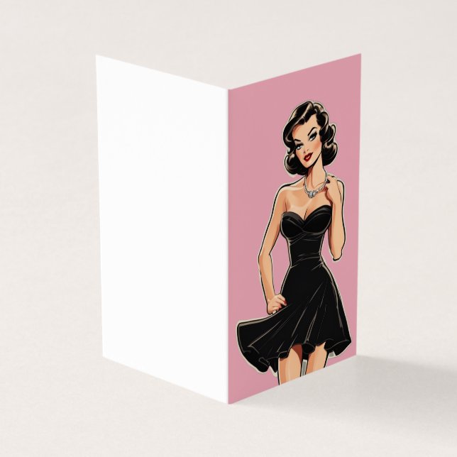 Victorien Vintage petite robe noire LBD Blank (Outside)