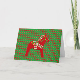 Vide à l'intérieur de la carte de Noël Dala Horse