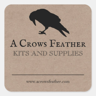 Vide Crow Spell Herb Crystal Étiquettes de produit