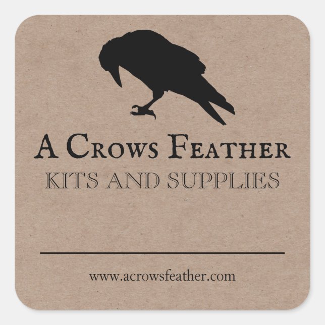 Vide Crow Spell Herb Crystal Étiquettes de produit (Devant)