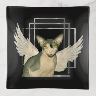 Vide-poche L'ange féerique de chat de Sphynx s'envole l'art