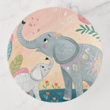 Maman éléphant et bébé