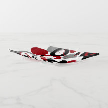 Points rouges, gris et noirs