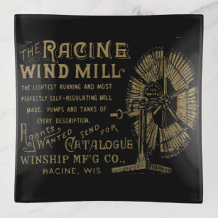 Vide-poche Racine Wind Mill Racine Wisconsin 1889