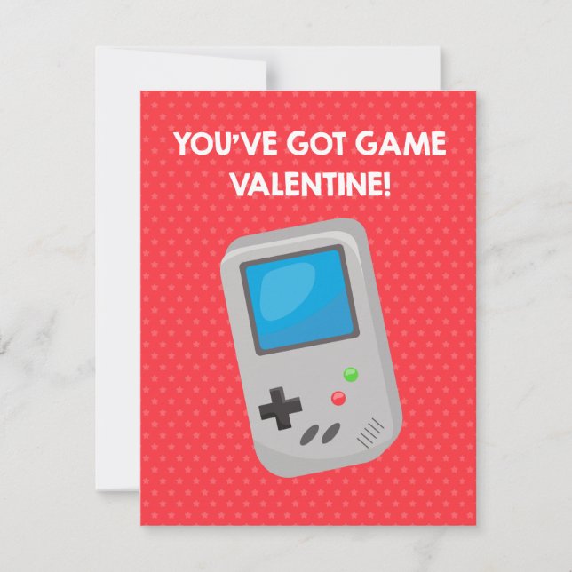 Video Game Classroom Carte Saint-Valentin (Devant)