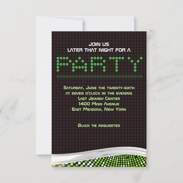 VIDEO GAMES Bar Bat mitzvah Invitation Carte de fê (Devant)