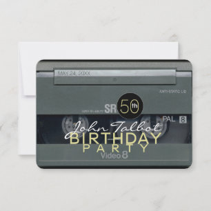Vidéo Tape VHS 50e anniversaire Invitation