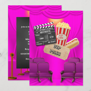 Vidéo VIP pop-corn ticket clappeur de cartes fille