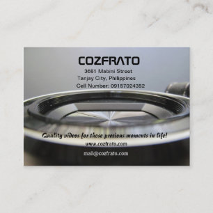 Vidéographie - carte de visite visuel