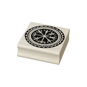 Vider Vegvisir Design Outil de tampon en caoutchou