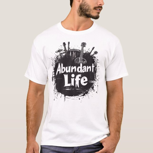 Vie abondante Rocks T-shirt avant (Devant)