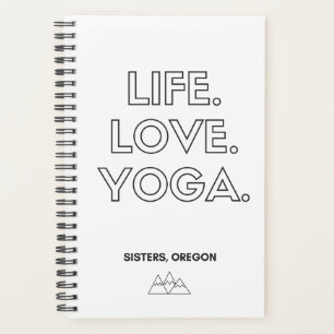 Vie.Amour.Yoga. Carnet à spirales