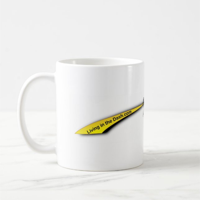 Vie dans la tasse de bannière de tiret - avec la (Gauche)