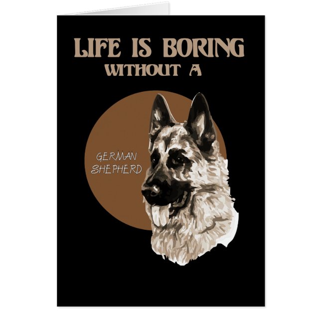 Vie de chien berger allemand amusant (Devant)