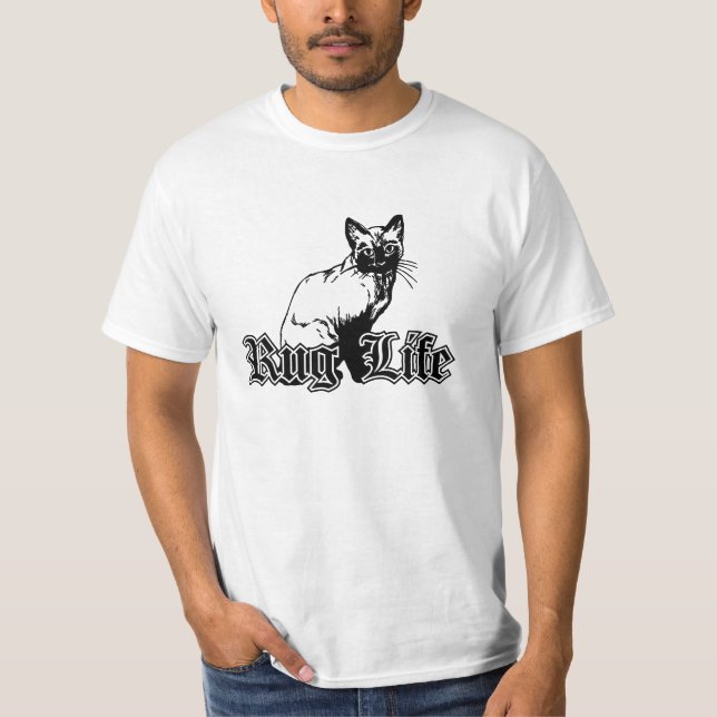 Vie de tapis - Drôle Chat Parodie T-Shirt (Devant)