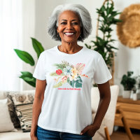 Vie en pleine floraison T-shirt Fleurs tropicales