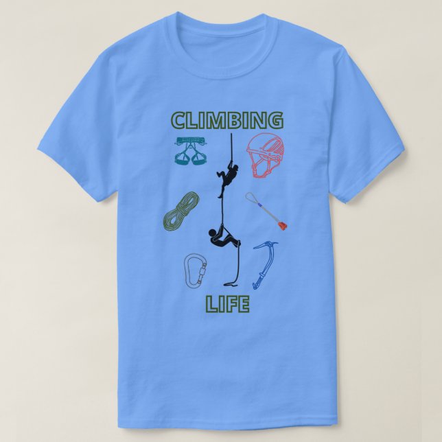 Vie Escalade Classique TShirt (Design devant)