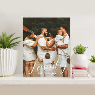 Vie familiale Photo personnalisée Toile enveloppée