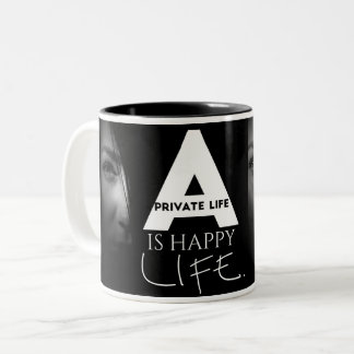 Vie heureuse citation drôle Mug photo mugs citatio