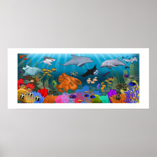 Vie marine poster Coral Reef