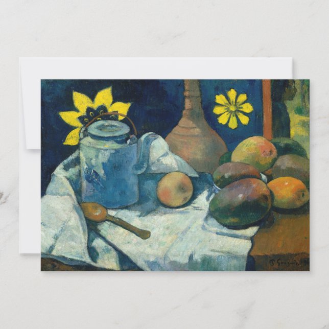 Vie morte avec théière et fruits | Paul Gauguin (Devant)