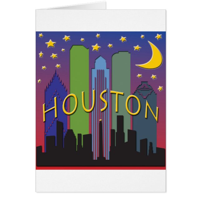 Vie nocturne d'horizon de Houston (Devant)