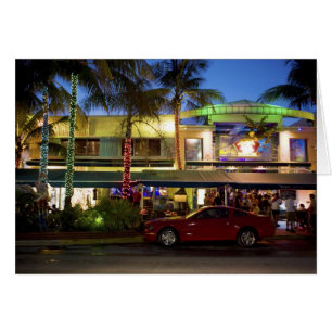 Vie nocturne sur Ocean Drive, South Beach, Miami