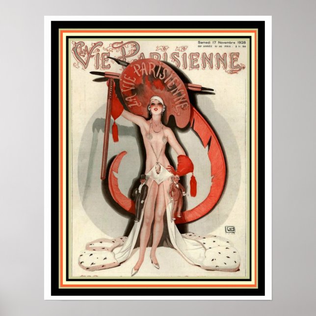 Vie Parisienne Art Deco Cover Poster 16 x 20 (Devant)
