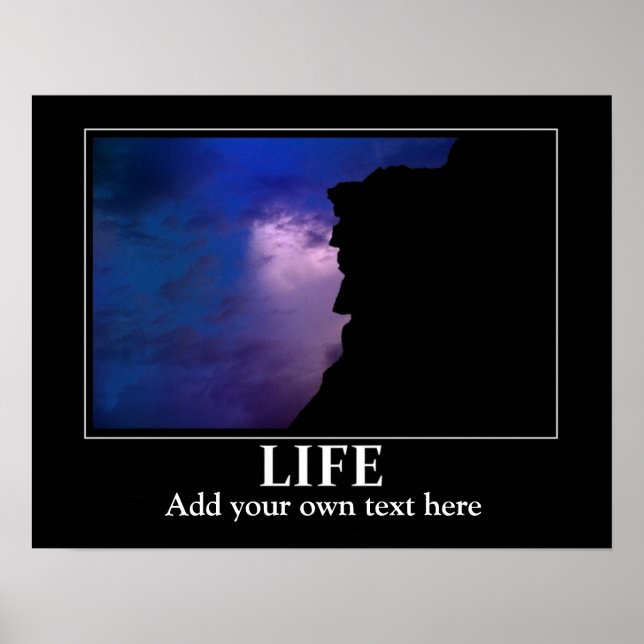 Vie Poster Inspiration / motivation ajouter votre  (Devant)