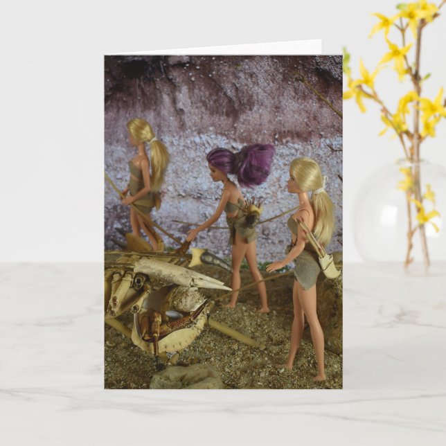 Vie préhistorique. Carte (Fleur jaune)