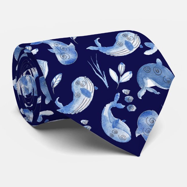 Vie sous-marine de baleine cravate (Roulé)