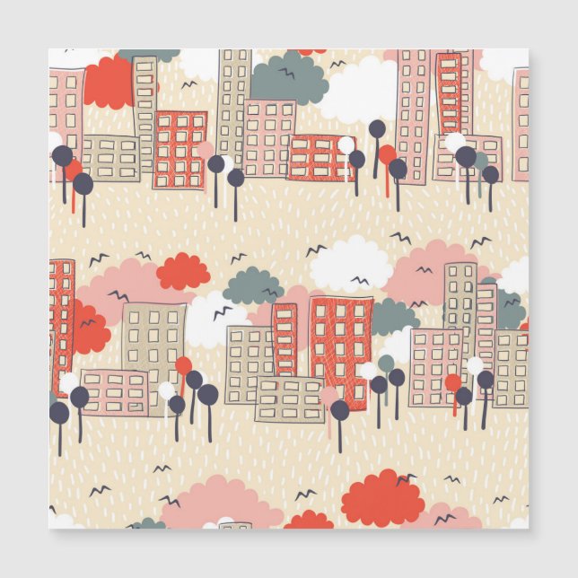 Vie urbaine : Motif sans couture (Devant)