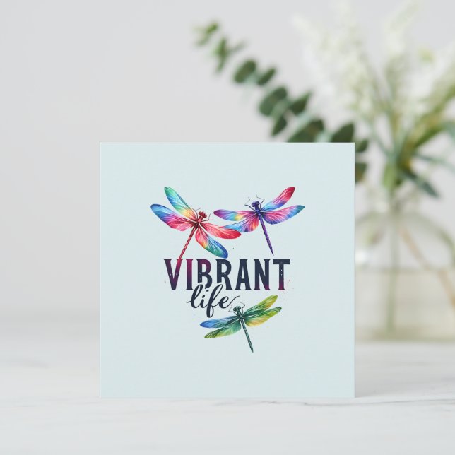 Vie vibrante - libellule artistique (Debout devant)