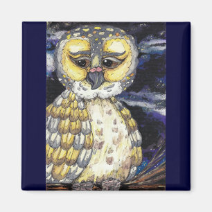 Vieil aimant sage de hibou